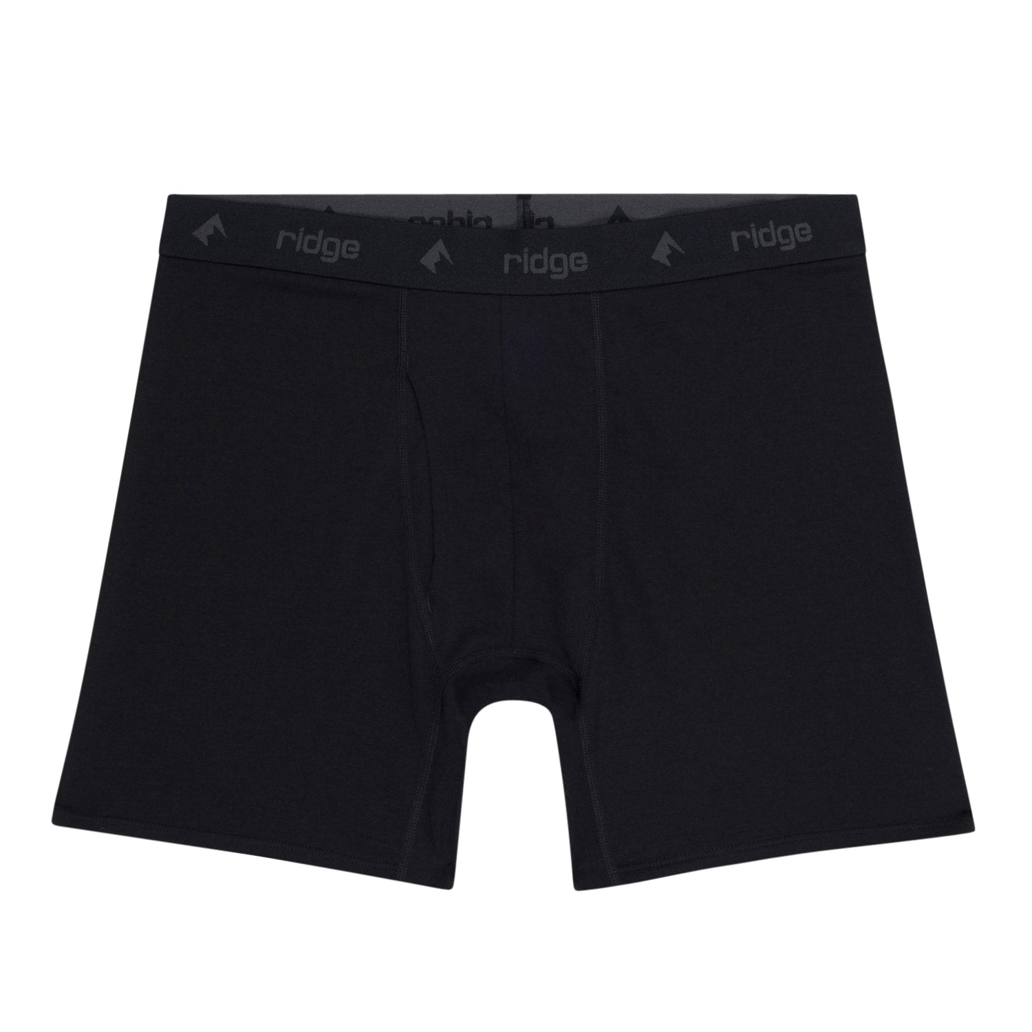 Men's Ridge Merino Wool Boxer Briefs in Black