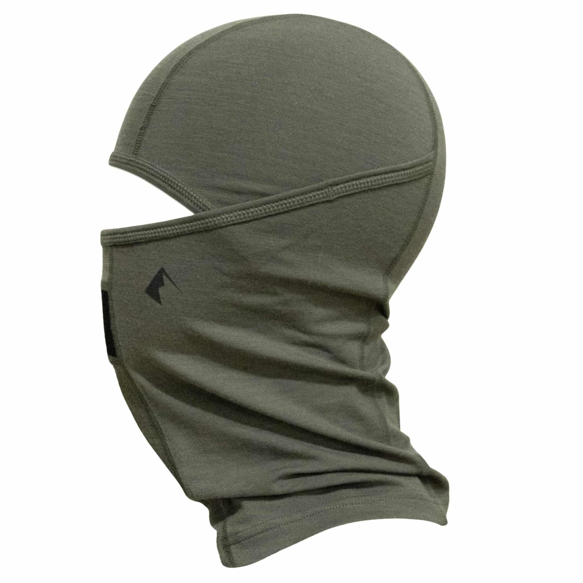 Ridge Merino Wool Balaclava in Surplus Green