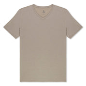 Men's Journey V-Neck Merino Wool T-Shirt in Driftwood