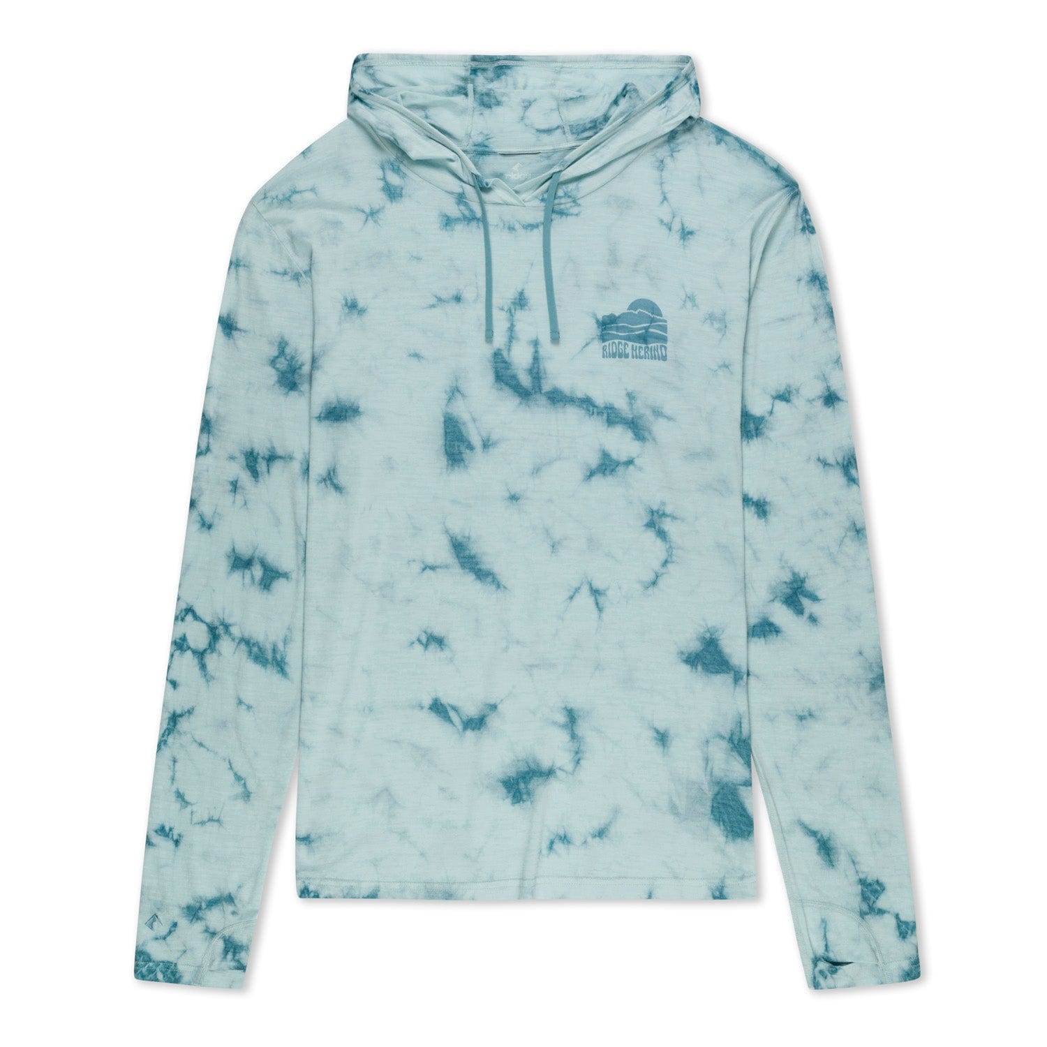 Men's Solstice Tie-Dye Lightweight Sun Hoodie Ridge Merino