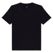Men's Journey V-Neck Merino Wool T-Shirt in Black