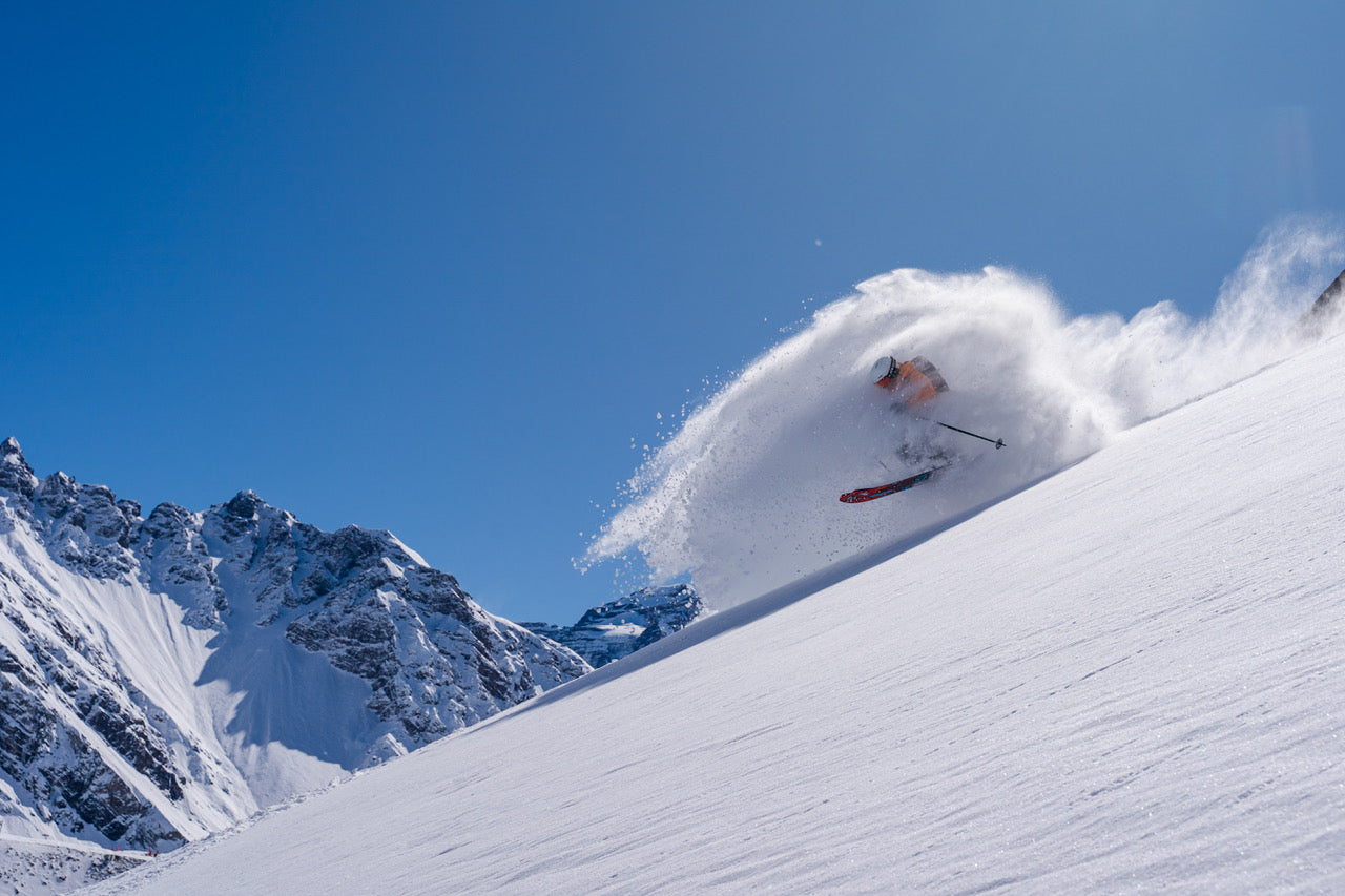 Amie Engerbretson skiing in Lake Tahoe