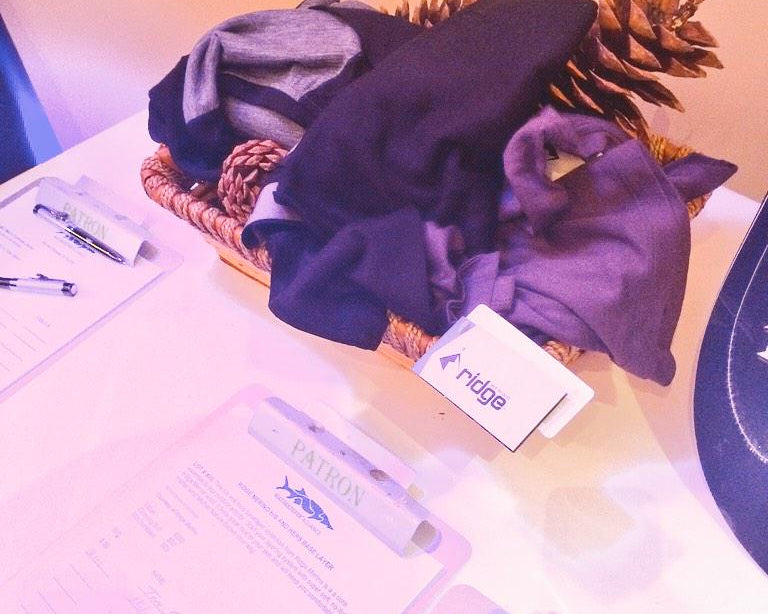 Ridge gear at the Waterkeeper event's giveaway