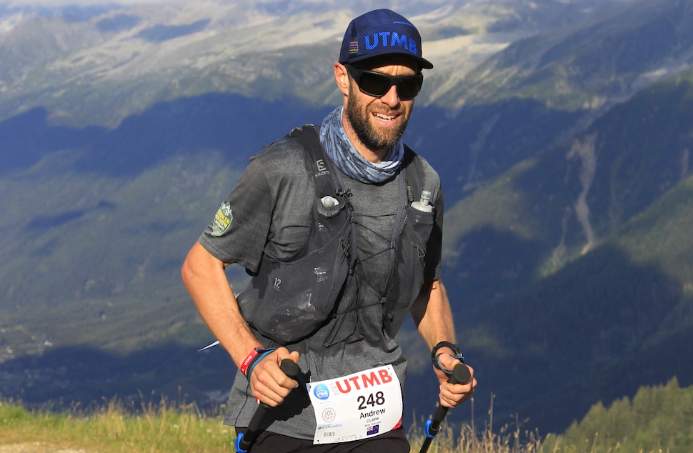 mountain runner Andy Clark at UTMB