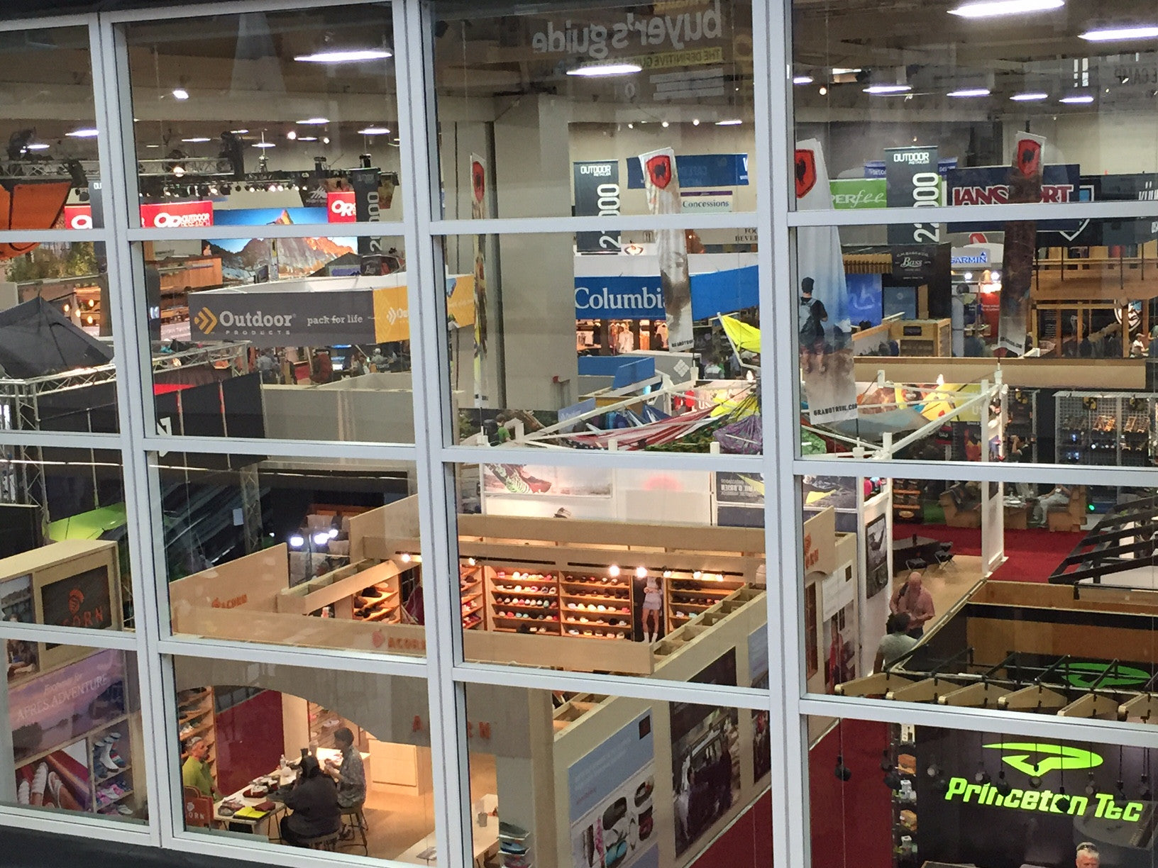 an overhead view of Outdoor Retailer