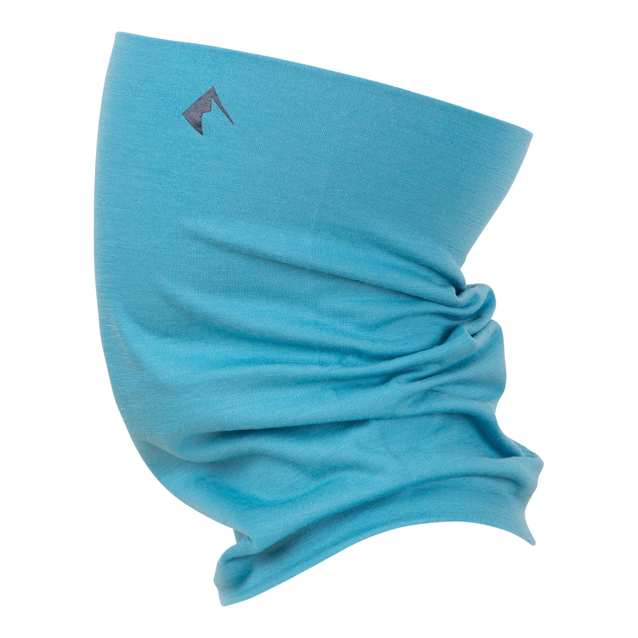 a Ridge Merino Neck Gaiter in Mineral Blue