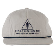 Eastside Ripstop Snapback Hat in Silver/Navy