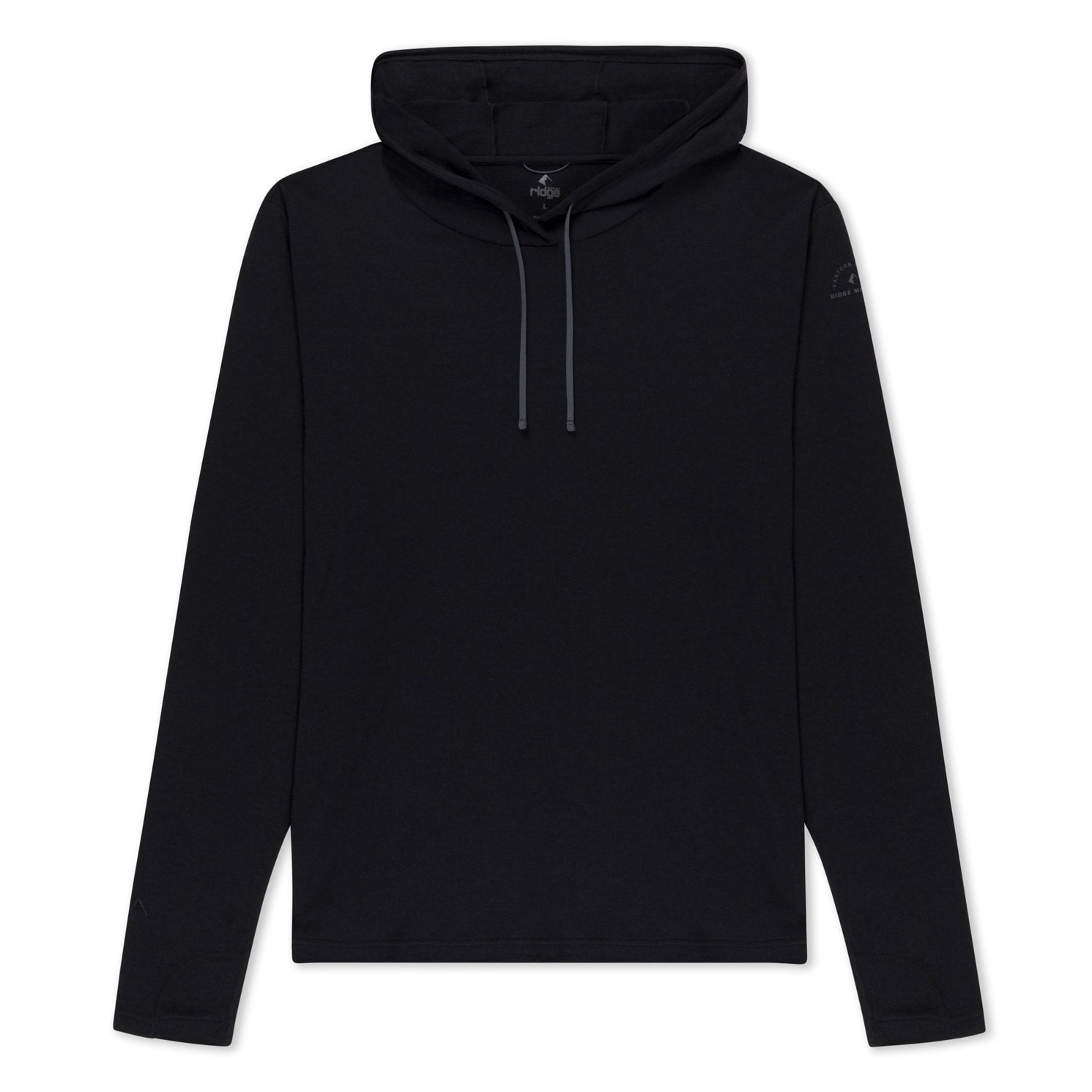 Black Solstice Lightweight Pullover Sun Hoodie