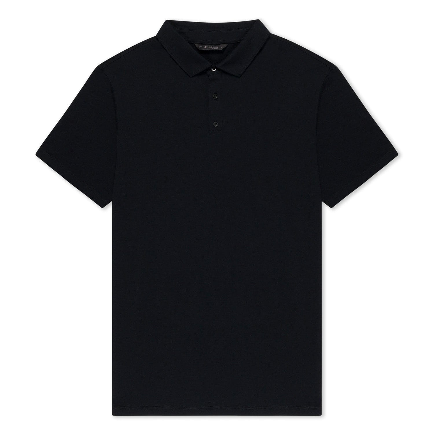 Black Journey Merino Wool Polo Shirt