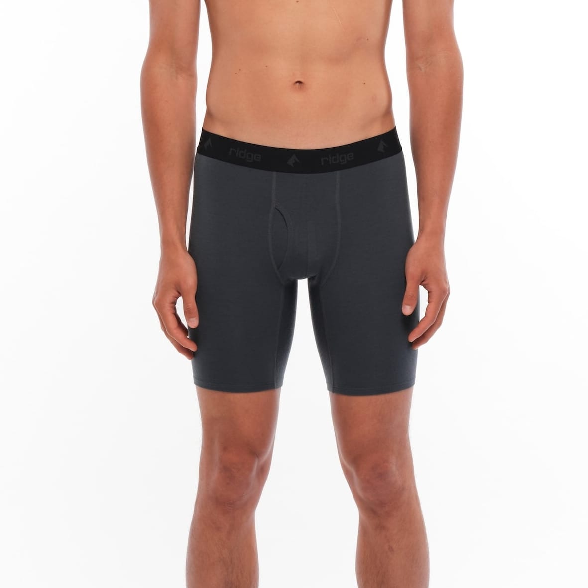 CLEARANCE Men's Ridge Merino Wool Long Boxer Briefs - 9 Inch