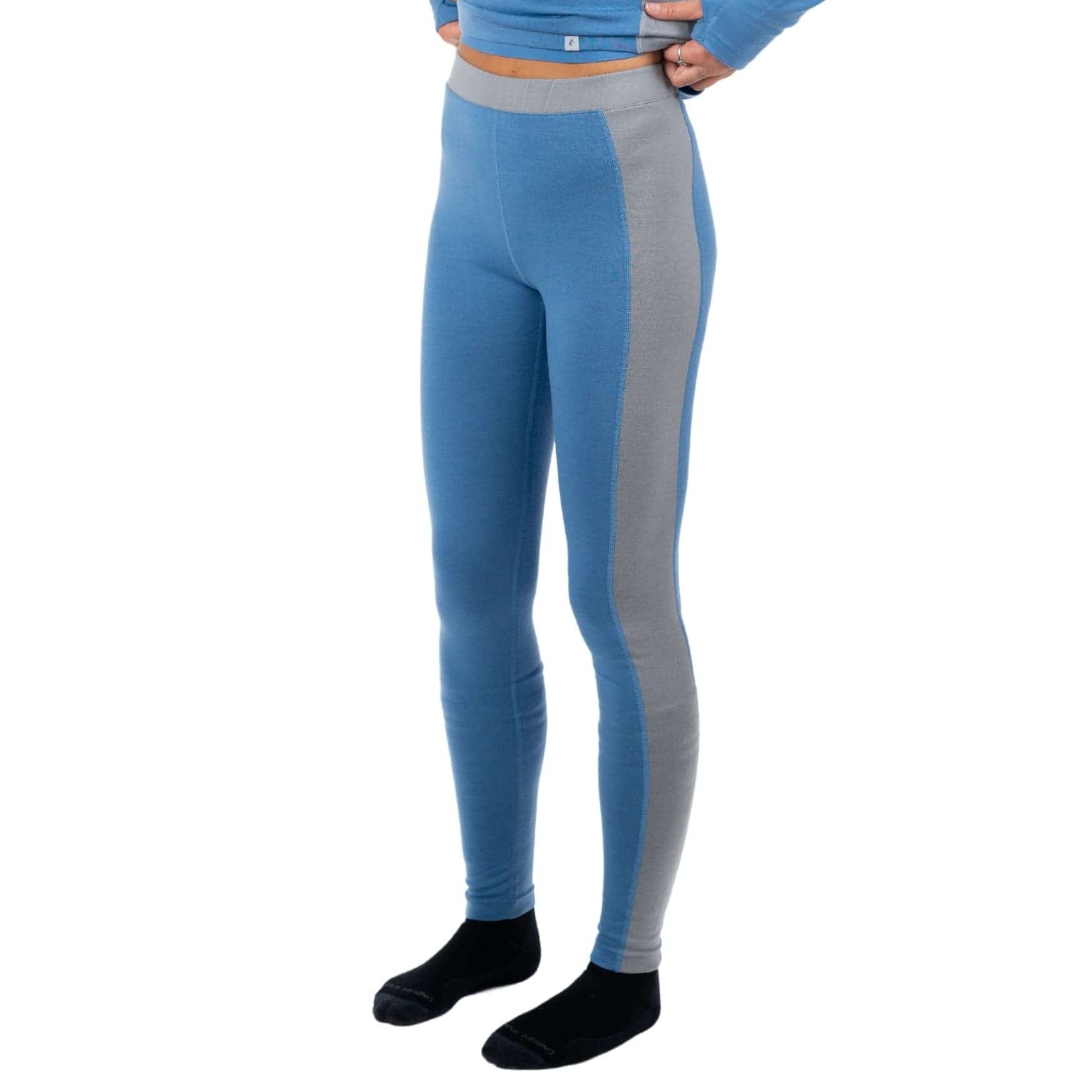 Women's Merino Wool Colorblock Base Layer Leggings | Ridge Merino