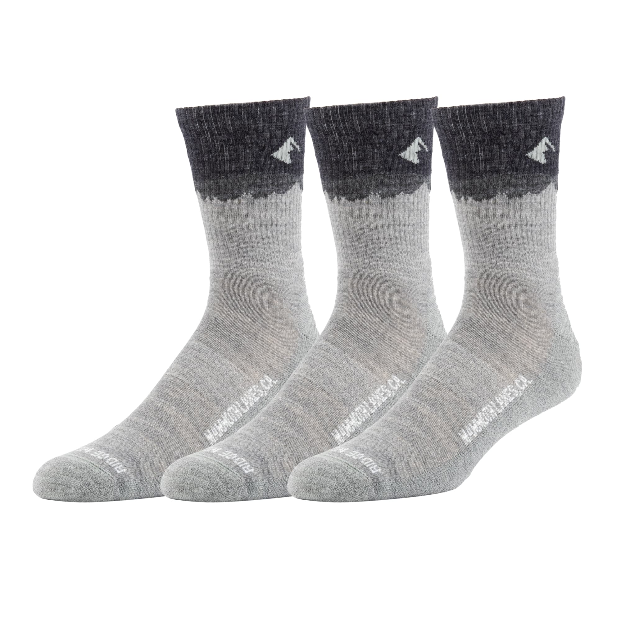 Minaret Lightweight Merino Wool Hiking Crew Socks - 3-Pack