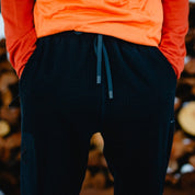 closeup of the front of the Cloudripper Merino Fleece Joggers
