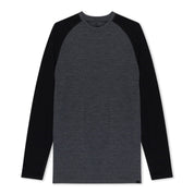 Men's Aspect Base Layer Long Sleeve Shirt in Charcoal Heather Black