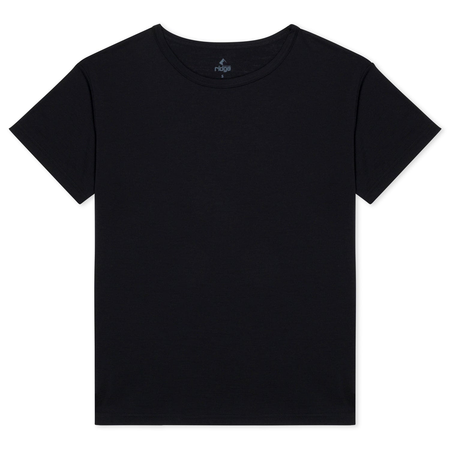 Black Women's Natural Merino Tencel Relaxed Tee