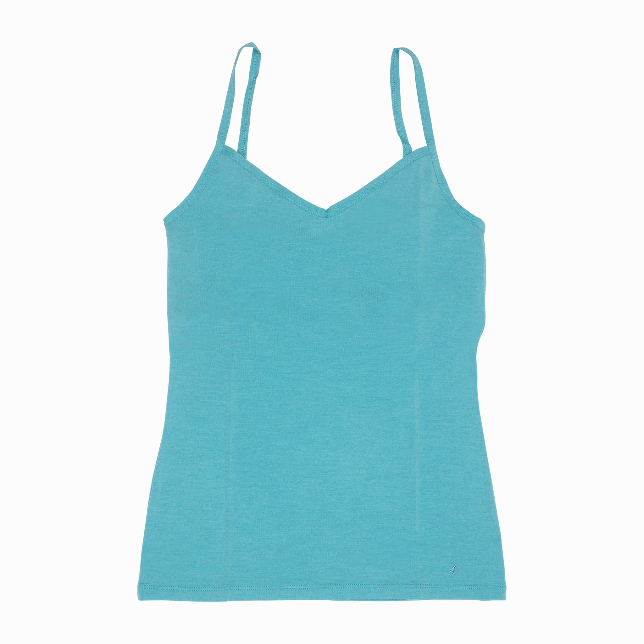 Mineral Blue Merino Wool Shelf Bra Camisole