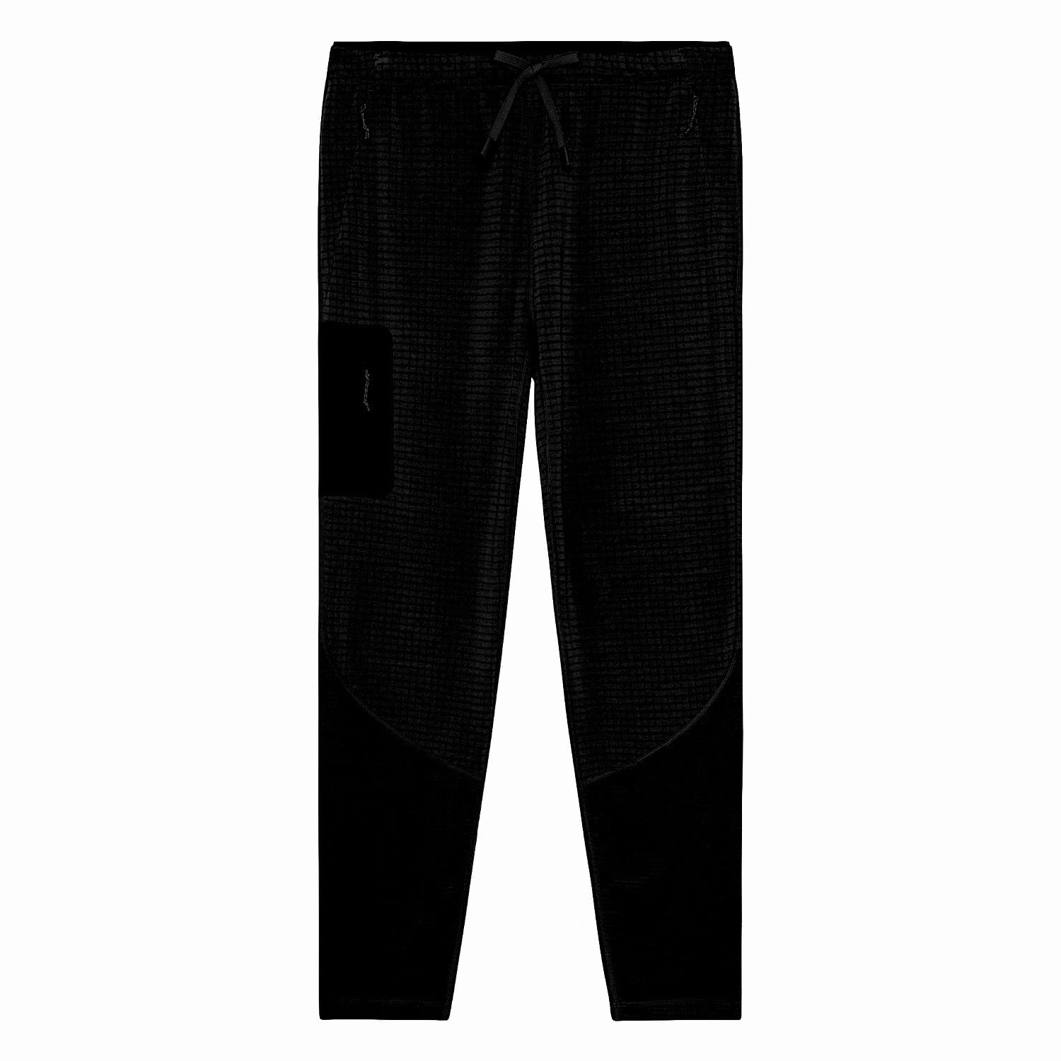 black Cloudripper Grid Fleece Pants
