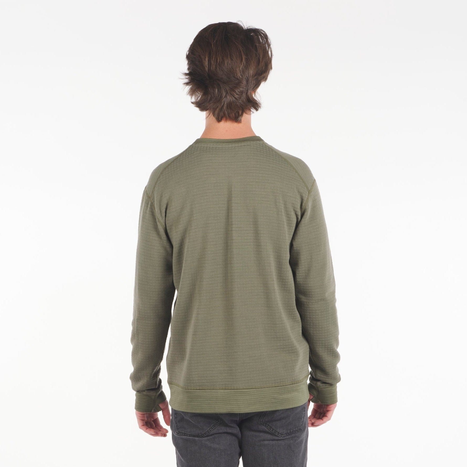 Men's Cloudripper Merino Grid Fleece Crew Pullover