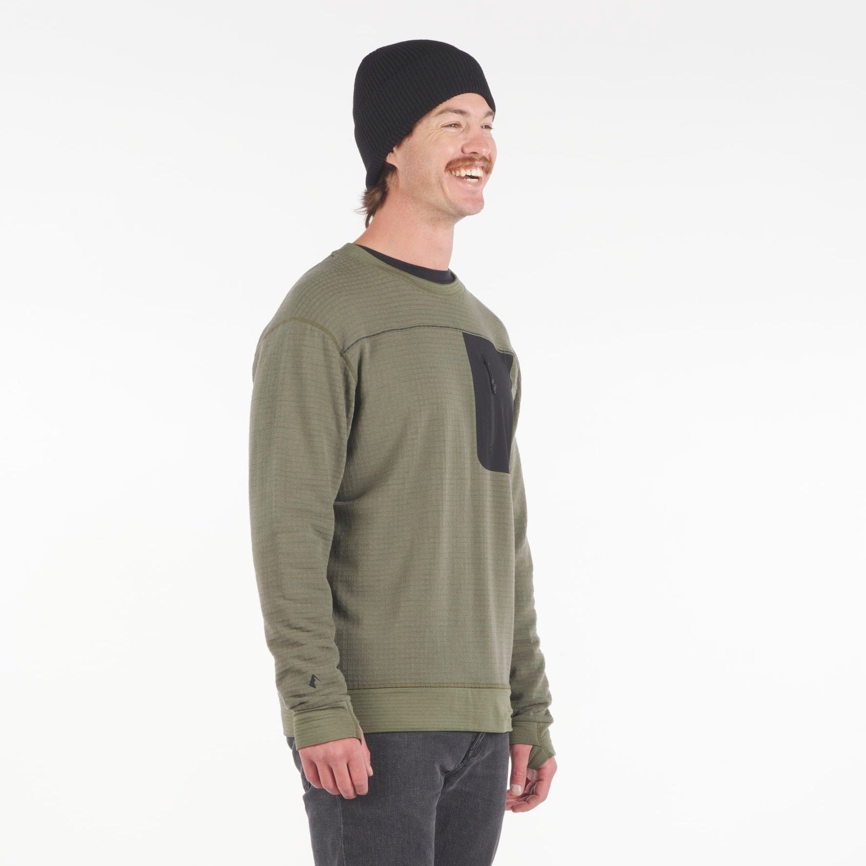 Men's Cloudripper Merino Grid Fleece Crew Pullover