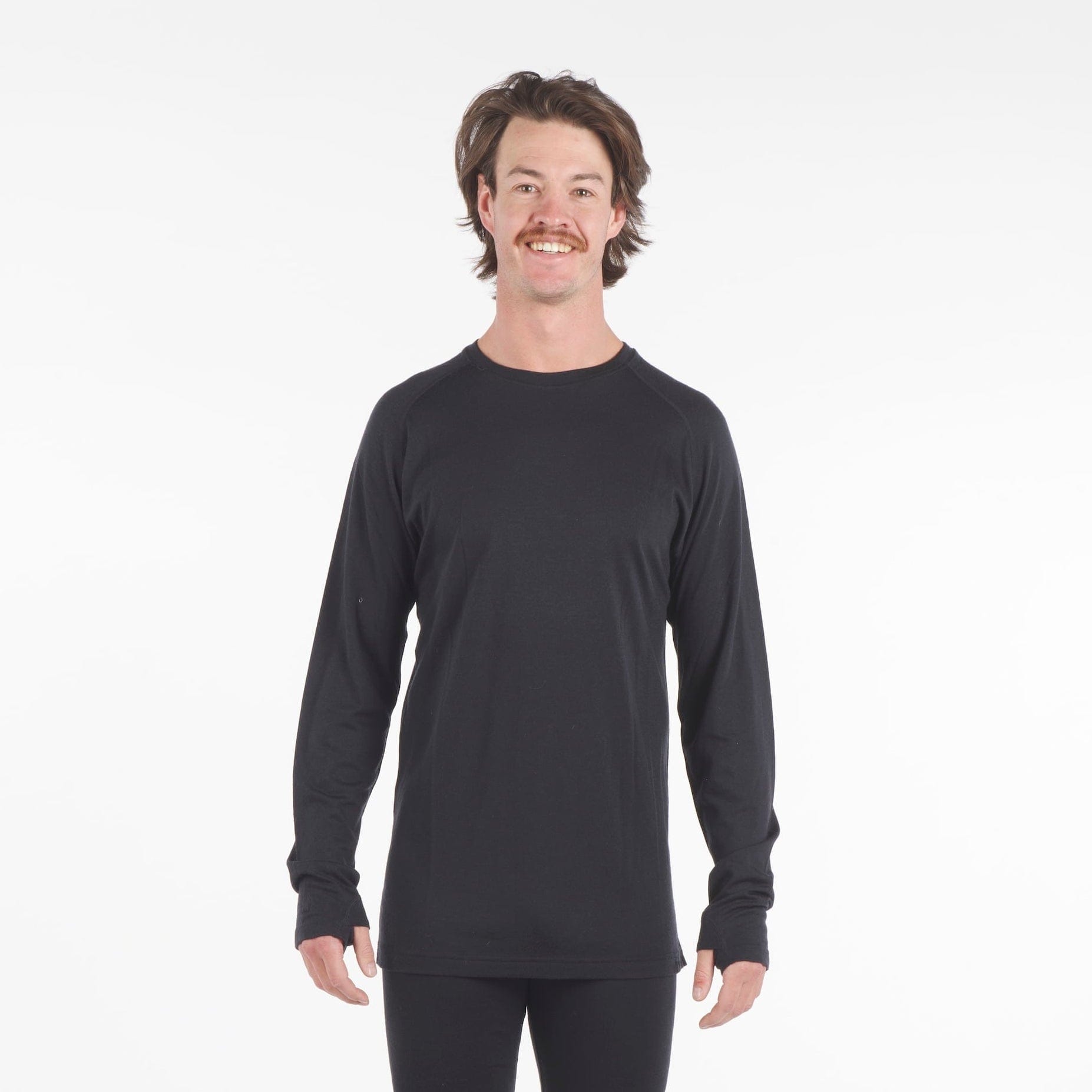Men's Aspect Midweight Merino Wool Base Layer Long Sleeve Shirt
