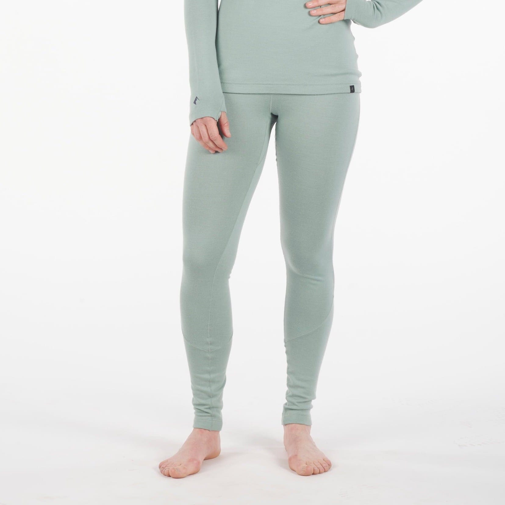 Women's Inversion Base Layer Bottoms in Iceberg Green