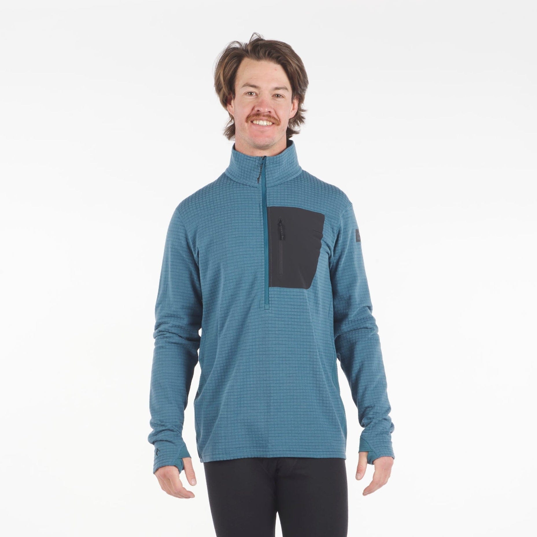 Men's Cloudripper Merino Grid Fleece Half Zip Pullover