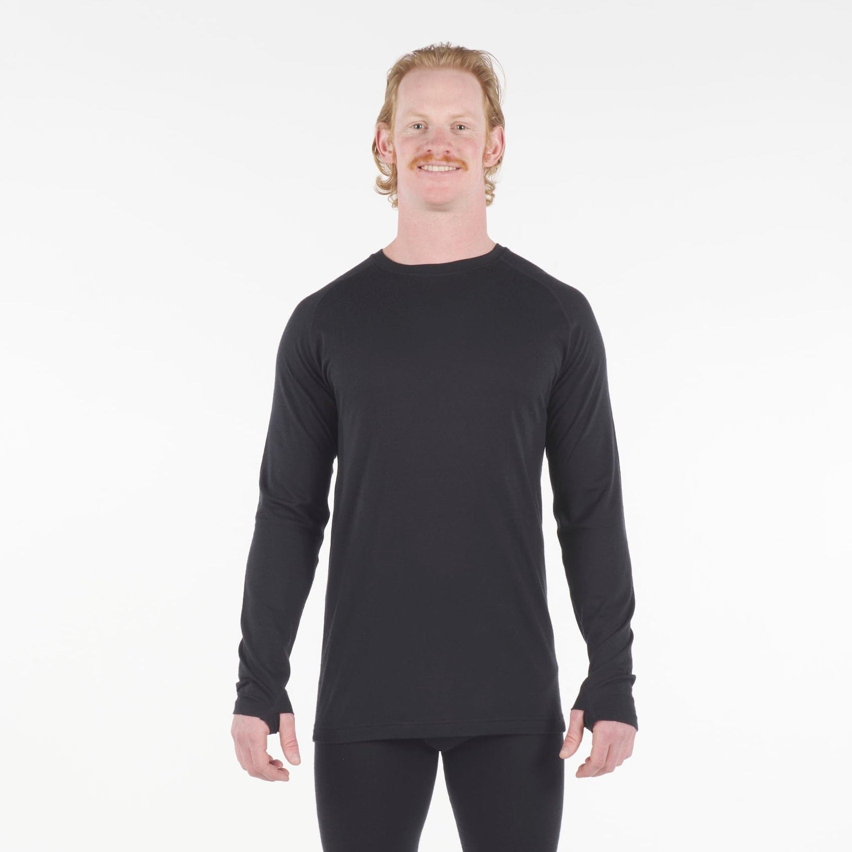Men's Inversion Heavyweight Merino Wool Base Layer Crew Shirt