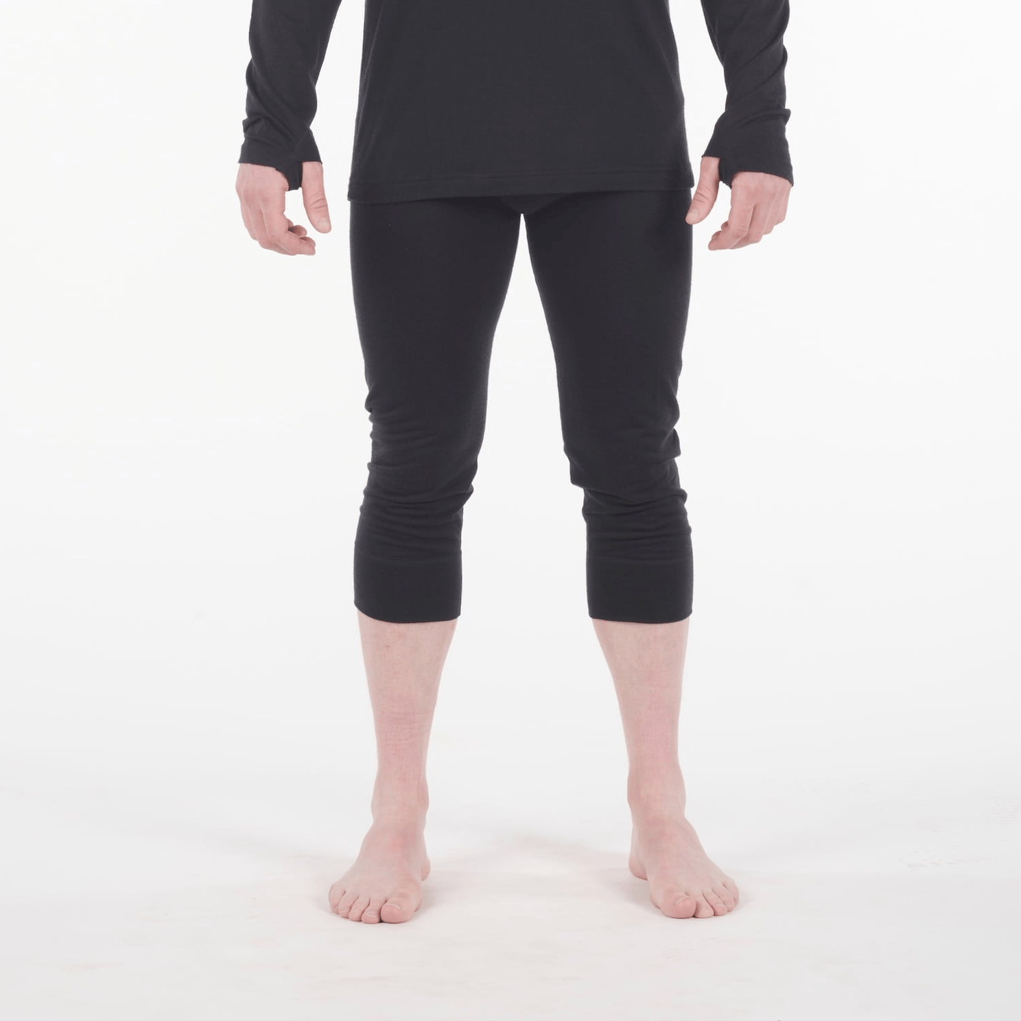 Men's Inversion Heavyweight Merino Wool Base Layer Bottoms - 3/4 Length