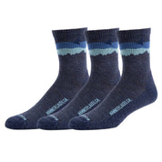Minaret Lightweight Merino Wool Hiking Crew Socks - 3-Pack