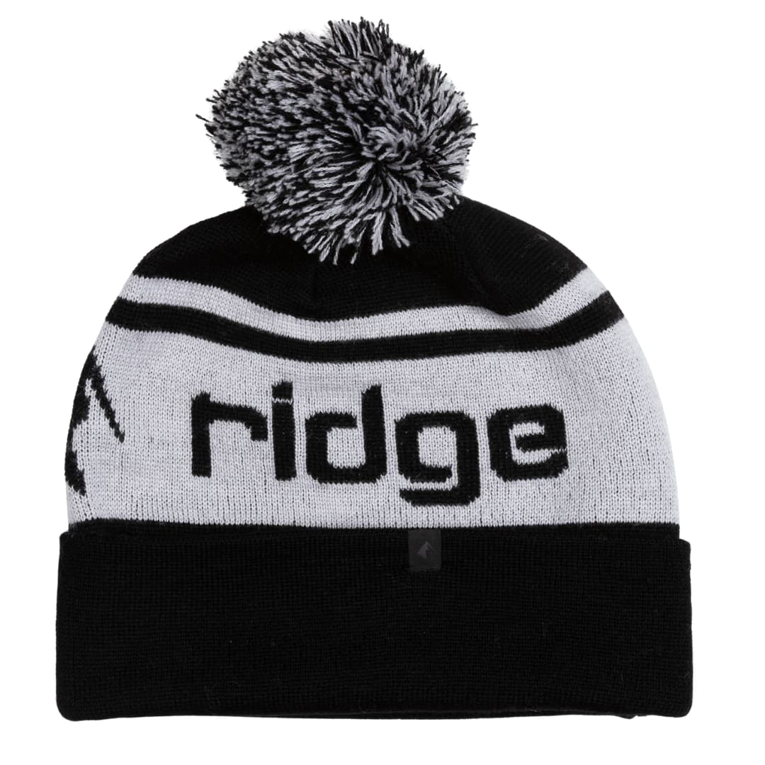 Ridge Team Beanie in black and white