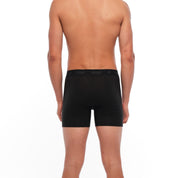 man wearing Black Ridge Merino Boxer Briefs from the back