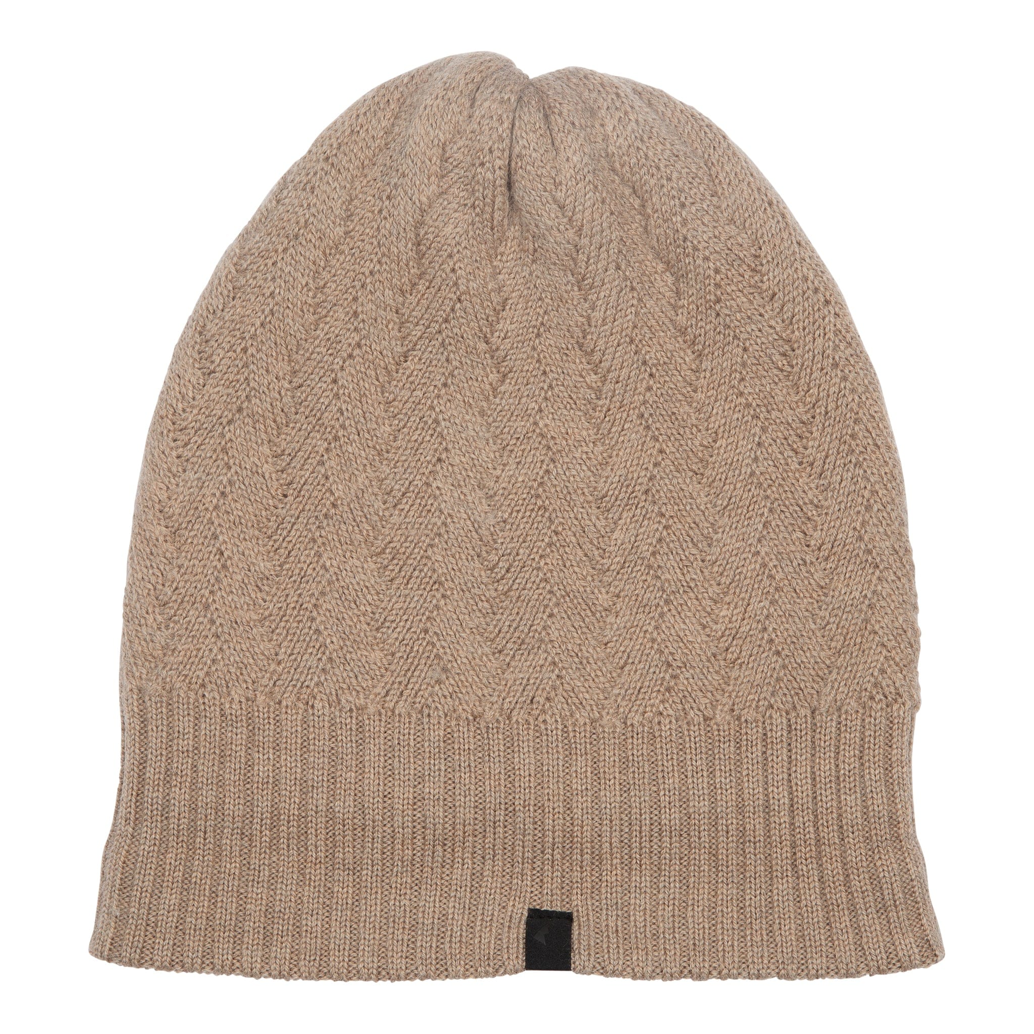 Light Beige Logo Wool Beanie - Hats & Beanies for Men