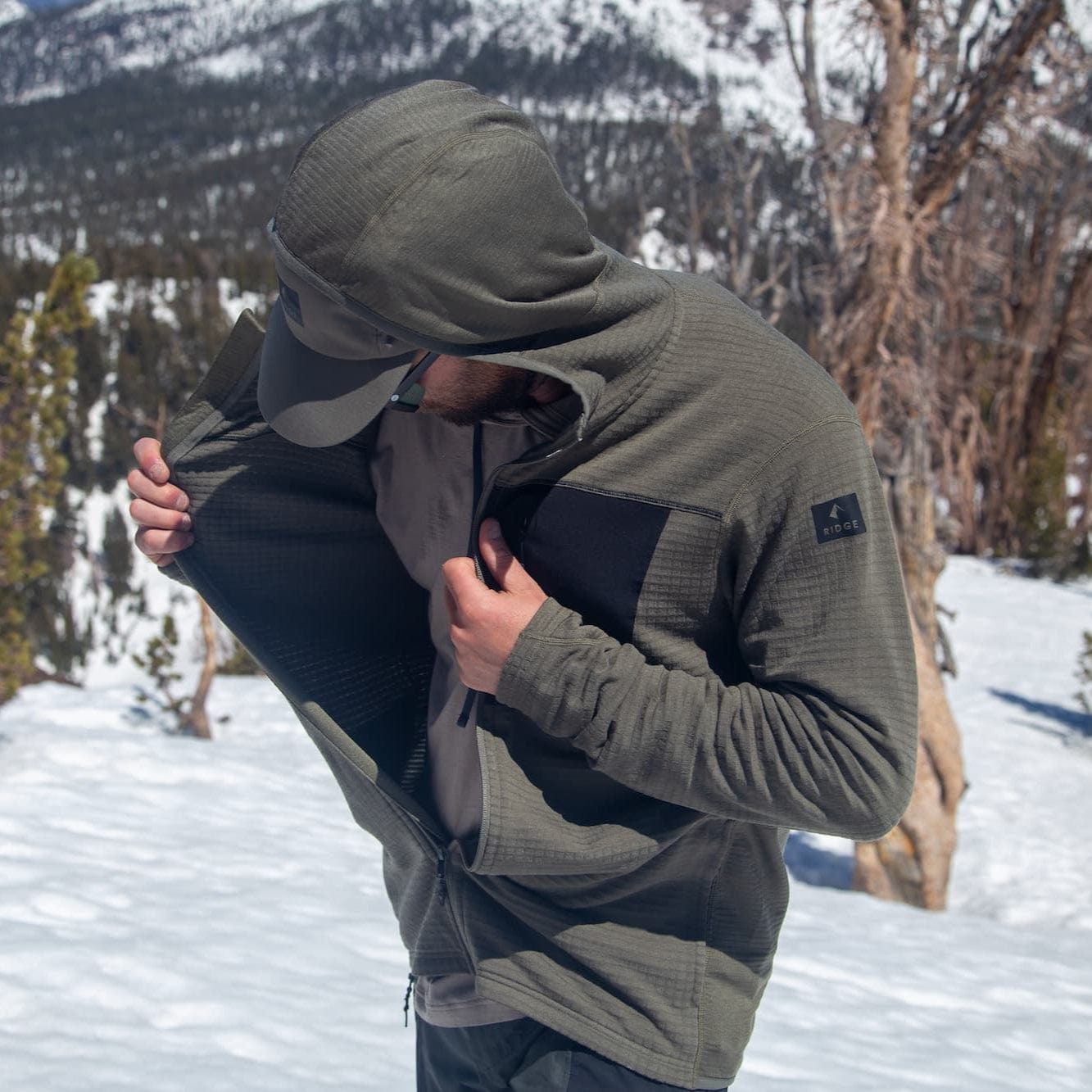 Men's Cloudripper Merino Grid Fleece Full Zip Jacket
