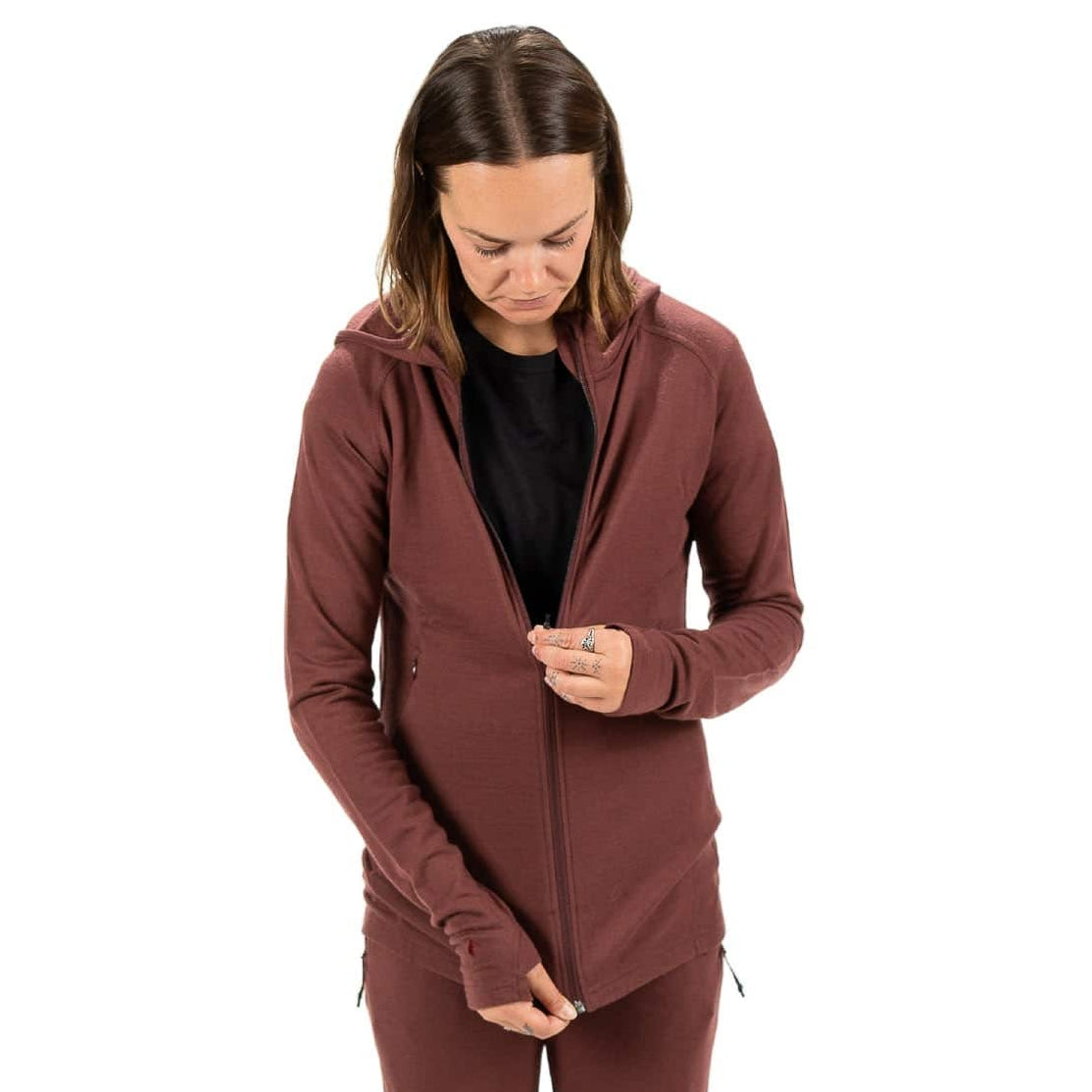 Women's Hyde Merino Wool Hoodie Full Zip