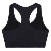 Ridge Merino Send-It Sports Bra in Black from the back