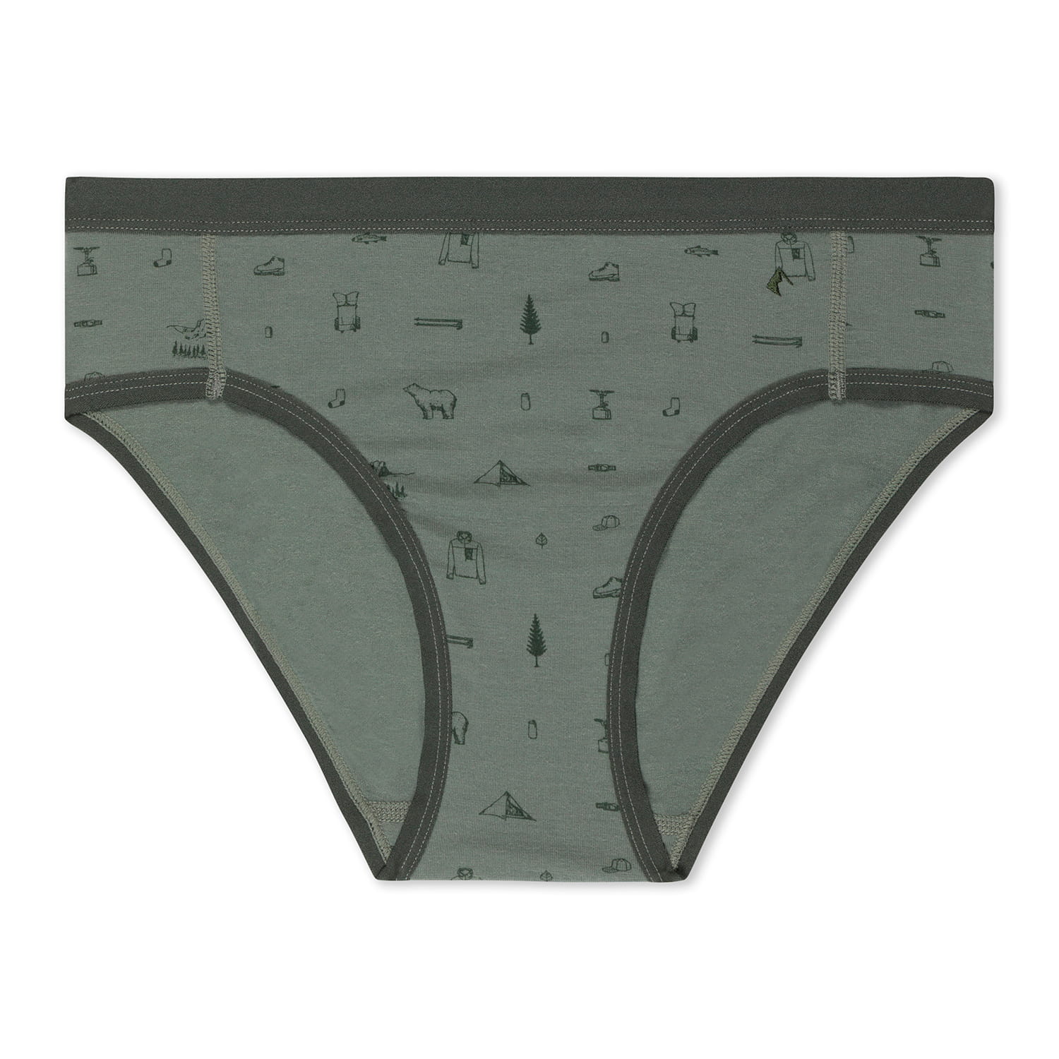 Women's Hipster Briefs in Backpacker Print