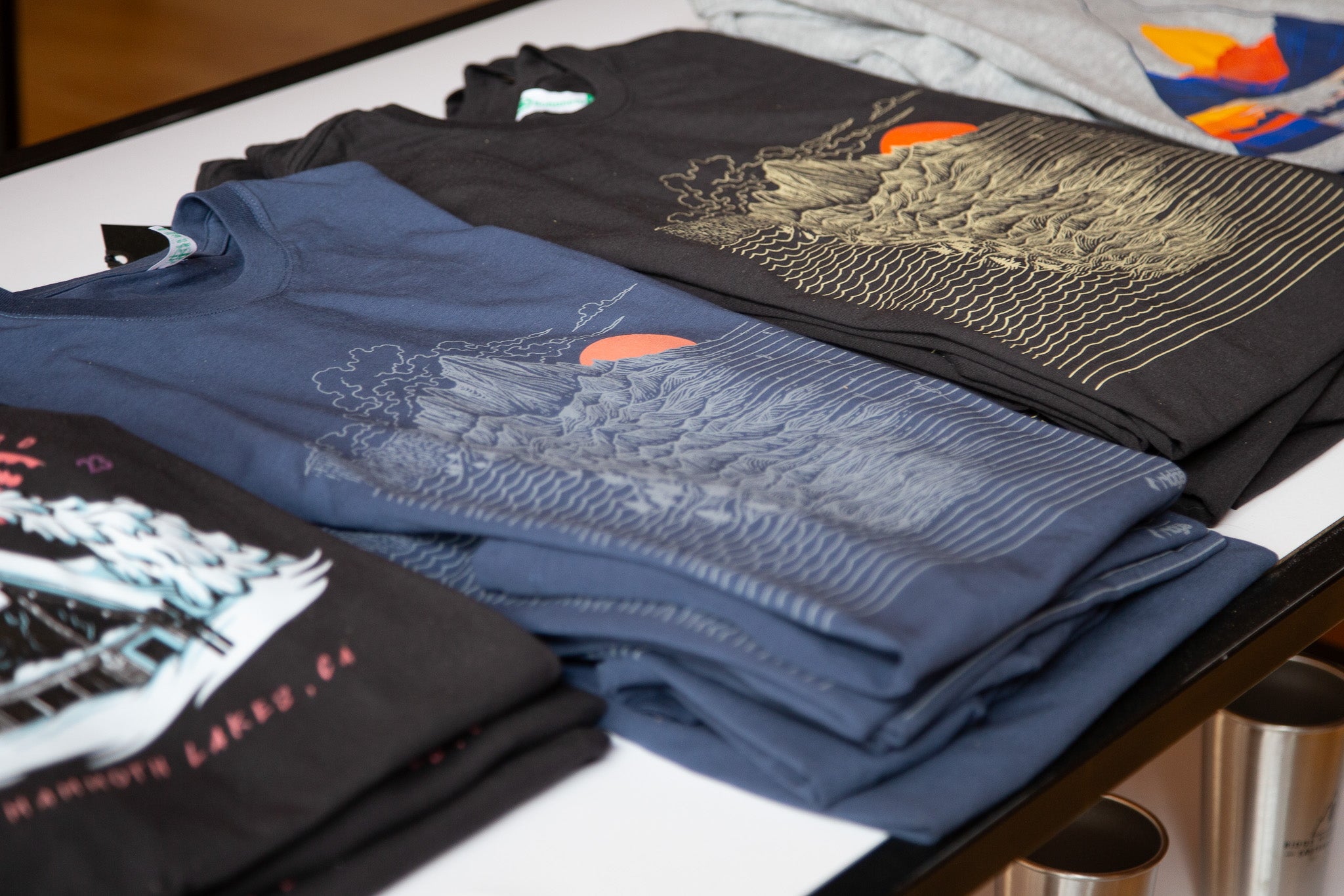 limited edition printed t-shirts for sale at Ridge Collective in Mammoth