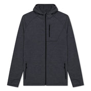 a Charcoal Heather 100% Merino Hyde Hoodie