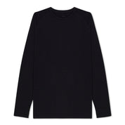 Men's Aspect Midweight Merino Wool Base Layer Long Sleeve Shirt in Black
