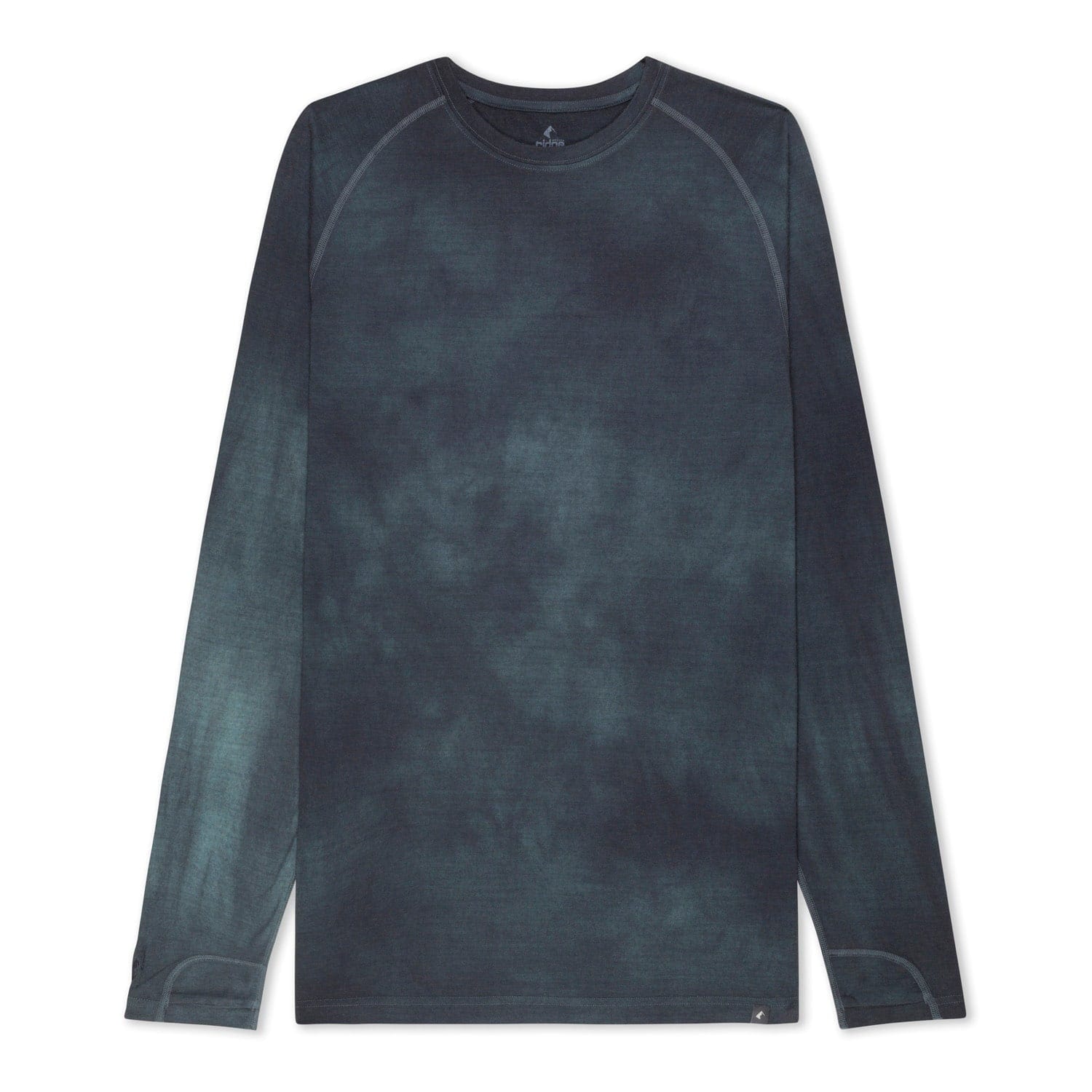 Men's Aspect Midweight Merino Wool Base Layer Long Sleeve Shirt in Cement Spray Dye