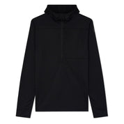 Black Convict Canyon Merino Grid Fleece Hoodie