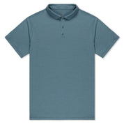 Men's Polo Merino Shirt in Blue