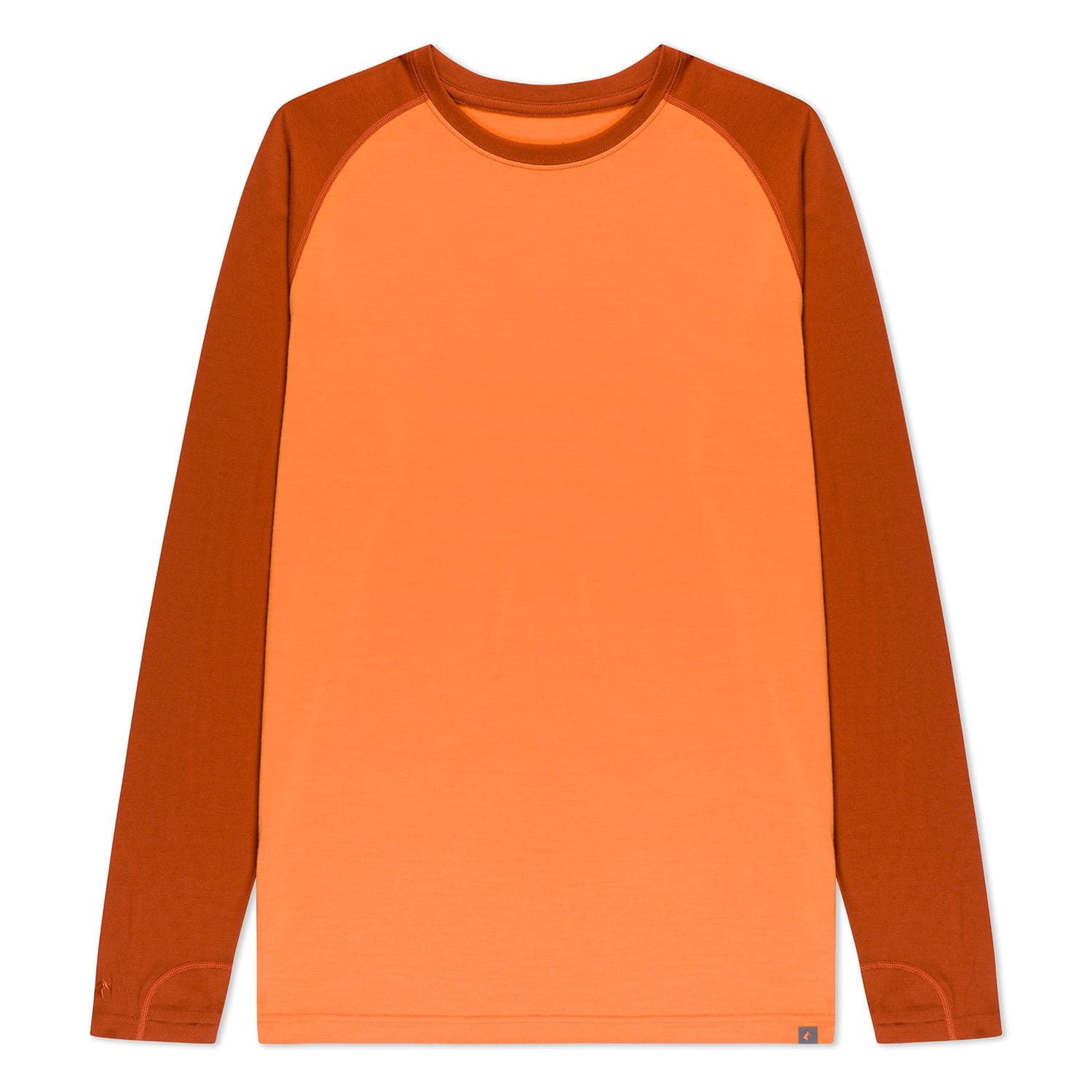Men's Aspect Long Sleeve Base Layer Shirt in Sun Orange/Cinnamon
