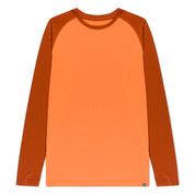 Men's Aspect Long Sleeve Base Layer Shirt in Sun Orange/Cinnamon