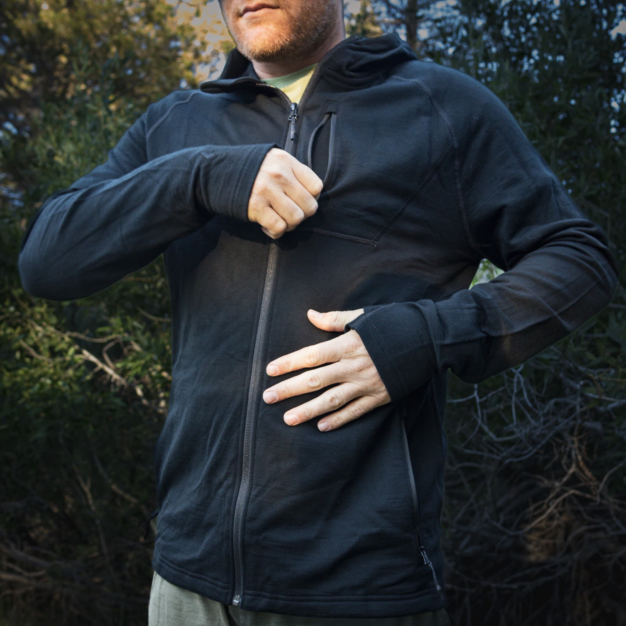 CLEARANCE Men's Hyde Merino Wool Hoodie Full Zip