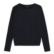 Women's Natural Crew Sweatshirt in Black