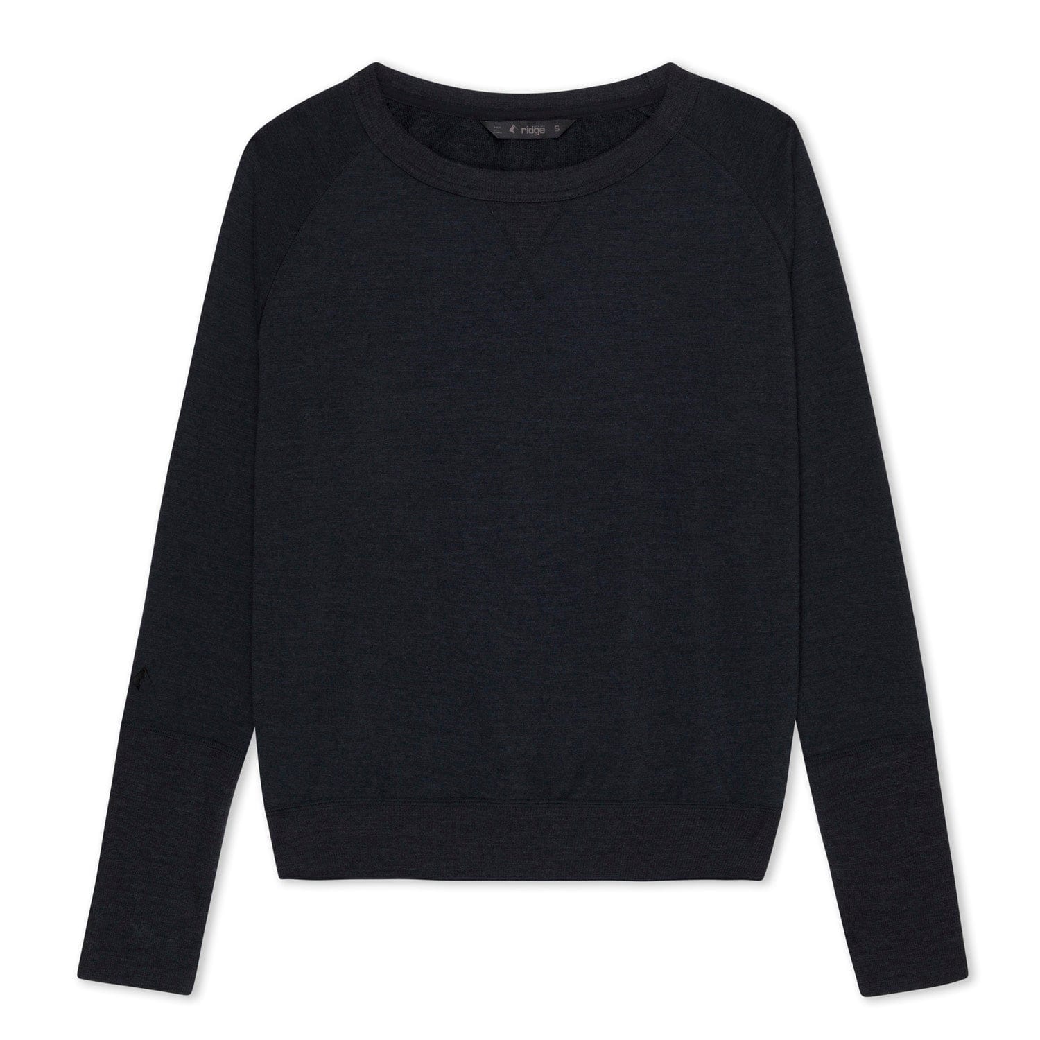 Women's Natural Crew Sweatshirt in Black