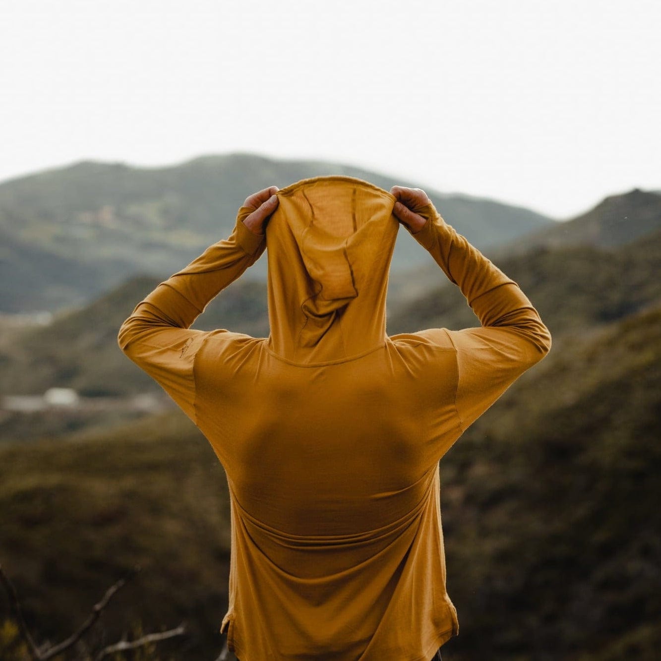 Men's Solstice Lightweight Pullover Sun Hoodie Ridge Merino