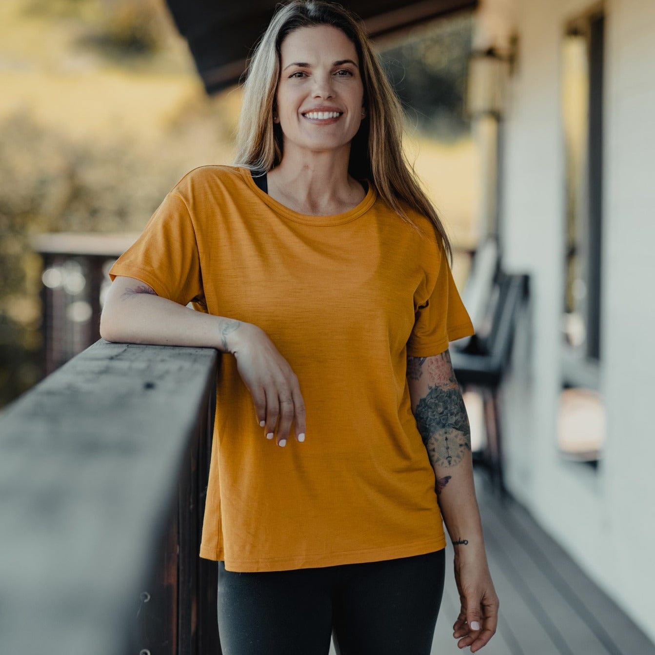 CLEARANCE Women's Natural Merino Tencel Relaxed Tee
