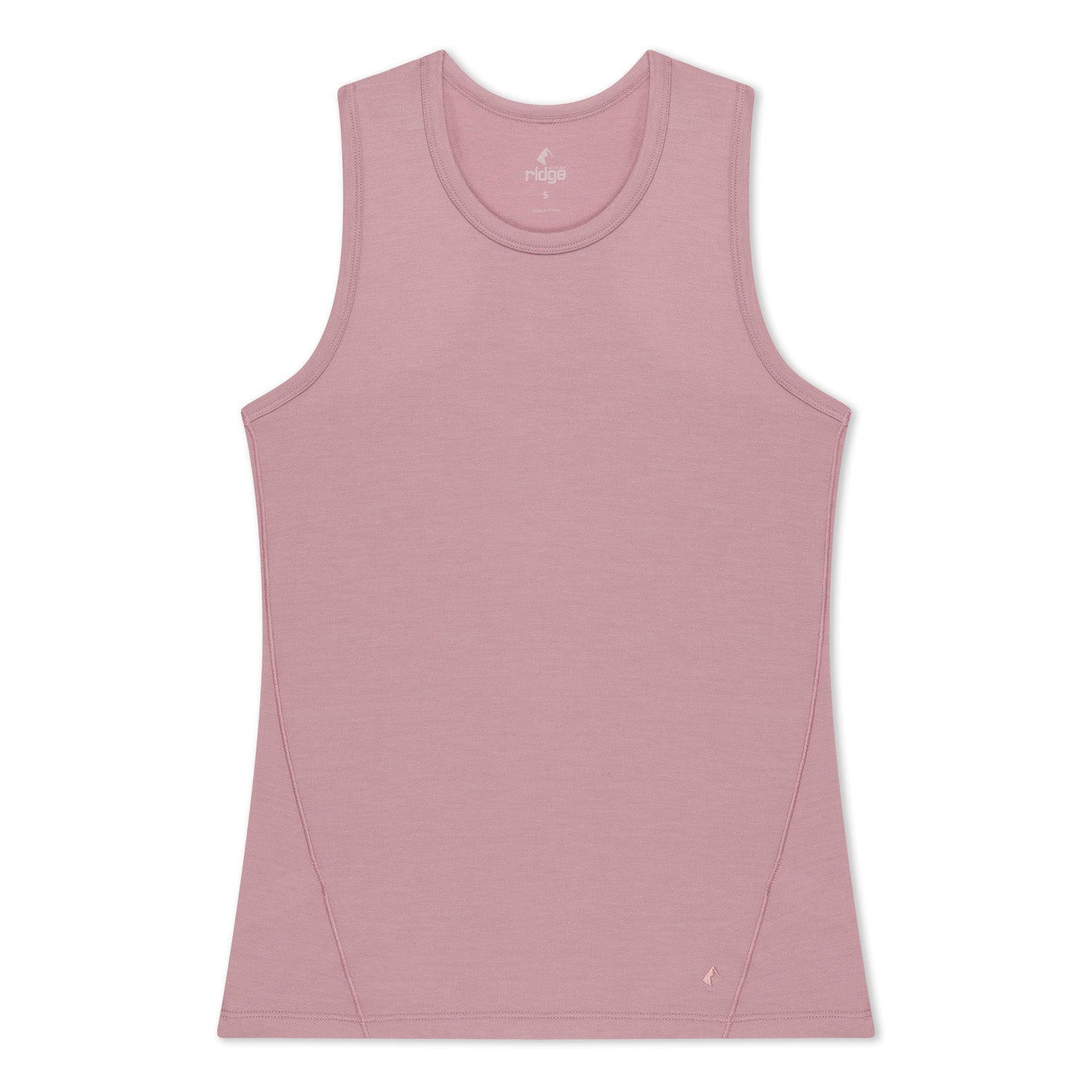 Women's Merino Wool Racerback Tank in Woodrose